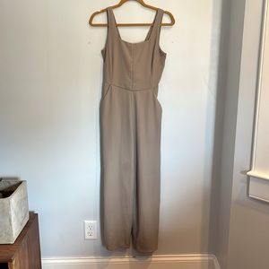 Wide leg & tie back Oatmeal Jumpsuit